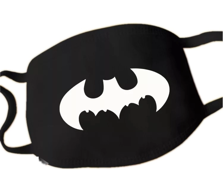 Маска для лица Batman (Бэтмэн) защитная черная маска на пол лица